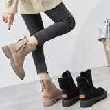 Bottines Fourrées Antidérapantes Confort Hiver Moderne