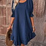 Robe Étée Marrone Femme