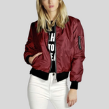 Blouson Femme Bomber Élégant Style Casual