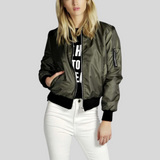 Blouson Femme Bomber Élégant Style Casual
