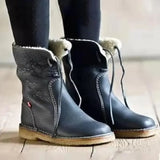Bottes Hiver Fourrure Lacets Style Casual Confort Quotidien