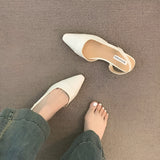 Escarpins Slingback à Bout Pointu Minimalistes