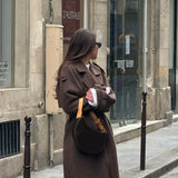 Grace | Trench-coat en Laine Luxe avec Ceinture pour Femmes – Manteau d'Hiver Double Boutonnage
