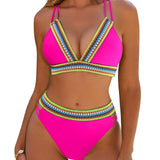 Bikini Femme Deux Pièces à Col V