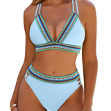 Bikini Femme Deux Pièces à Col V