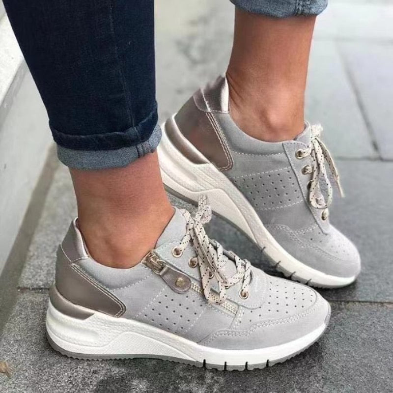 Baskets Confortables Respirantes Semelle Épaisse Style Quotidien