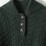 Pull Automne En Cachemire Gris Femme