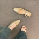 Escarpins Slingback à Bout Pointu Minimalistes