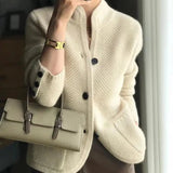 Blazer Femme Texturé Élégant – Veste Chic Boutonnée