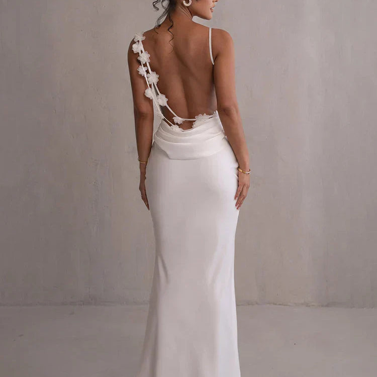 Robe Maxi Sirène Dos Nu Bijoux Élégance Glamour
