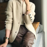 Blazer Femme Texturé Élégant – Veste Chic Boutonnée