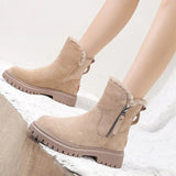 Bottines Fourrées Antidérapantes Confort Hiver Moderne