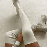 Bottes Chaussettes Semelle Épaisse Stretch Style Tendance