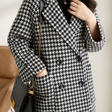 Manteau Femme Carreaux Élégant Style Blazer