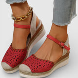 Espadrilles à Brides à Semelle Compensée