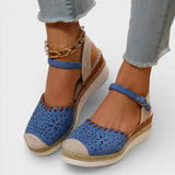 Espadrilles à Brides à Semelle Compensée