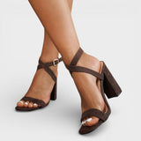 Sandales à Talons à Brides Croisées