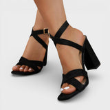 Sandales à Talons à Brides Croisées