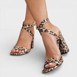 Sandales à Talons à Brides Croisées