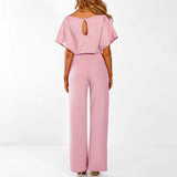 Combinaison Pantalon Dos Ouvert Taille Ceinturée Chic