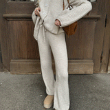 Ensemble Femme Tricot Pull et Pantalon Confort