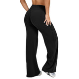 Pantalon fluide taille haute effet sculptant confort