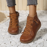 Bottines Femme Lacets Confort – Chaussures Hiver Casual