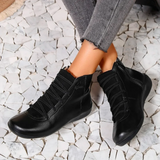 Bottines Femme Lacets Confort – Chaussures Hiver Casual
