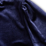 Robe Longue Femme Plissée à Manches Longues