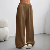Pantalon Femme Large à Taille Élastiquée