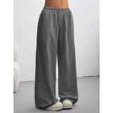 Pantalon Femme Large à Taille Élastiquée