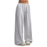 Pantalon Femme Large à Taille Élastiquée