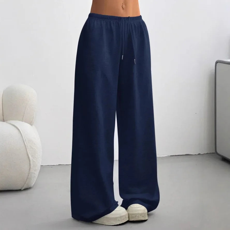 Pantalon Femme Large à Taille Élastiquée