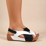 Sandales Femme Compensées à Brides Croisées