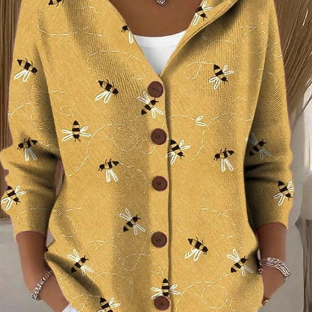 Cardigan Automne Léger Camel Femme