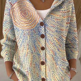 Cardigan Automne Léger Camel Femme