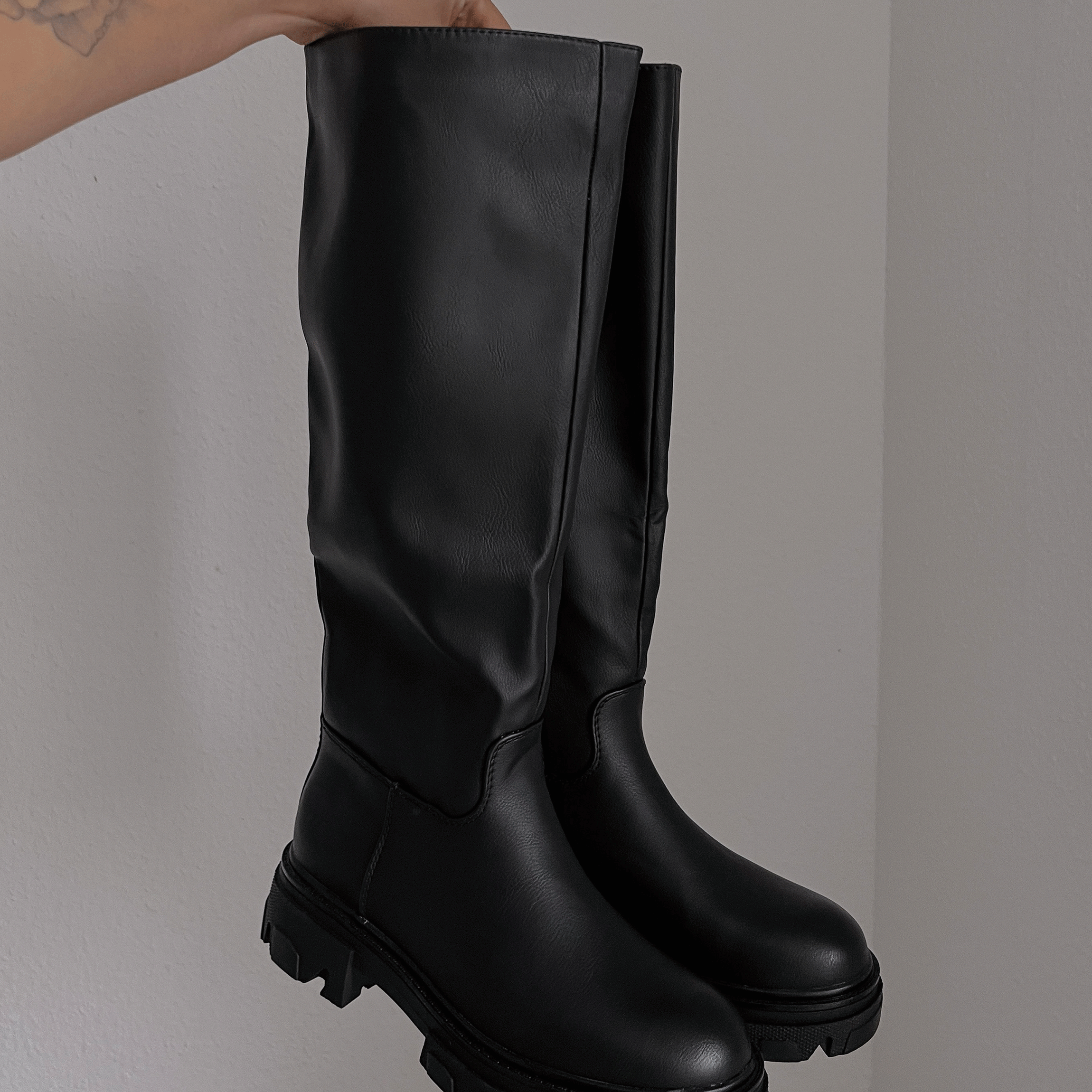Bottes Hautes Élégantes Confortables Style Moderne