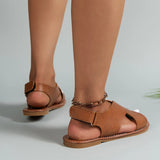 Sandales Femme Plates Croisées – Chaussures Été Confort