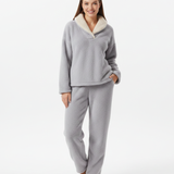 Ensemble Pyjama Polaire Capuche Confort Douillet Hiver