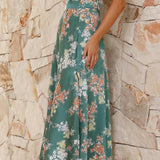 Robe Midi Femme Fleurie à Bretelles Fines