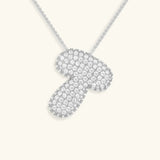 Collier à Initiale Bubble en Acier Inoxydable