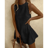 Robe Femme Courte Sans Manches – Robe Été Décontractée