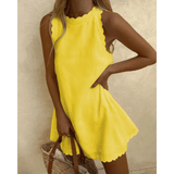 Robe Femme Courte Sans Manches – Robe Été Décontractée