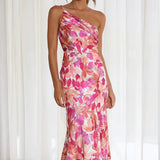 Robe Midi Femme Fleurie Bustier Sans Bretelles