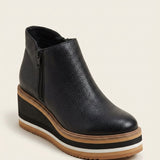 Bottines femme à plateforme et semelle rembourrée