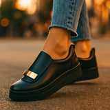 Baskets slip on plateforme élégantes confort quotidien