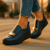 Baskets slip on plateforme élégantes confort quotidien