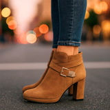 Bottines talon confortable élégantes boucle moderne