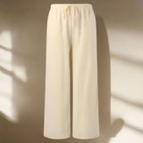 Pantalon Ample à Taille Élastiquée et Jambes Fuselées