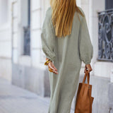 Robe Longue Lin Boutonnée Ample Confort Naturel